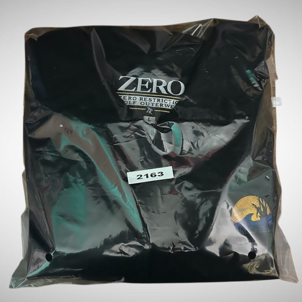 Zero Restriction Rain Jacket Mens Large Solid Bla… - image 8